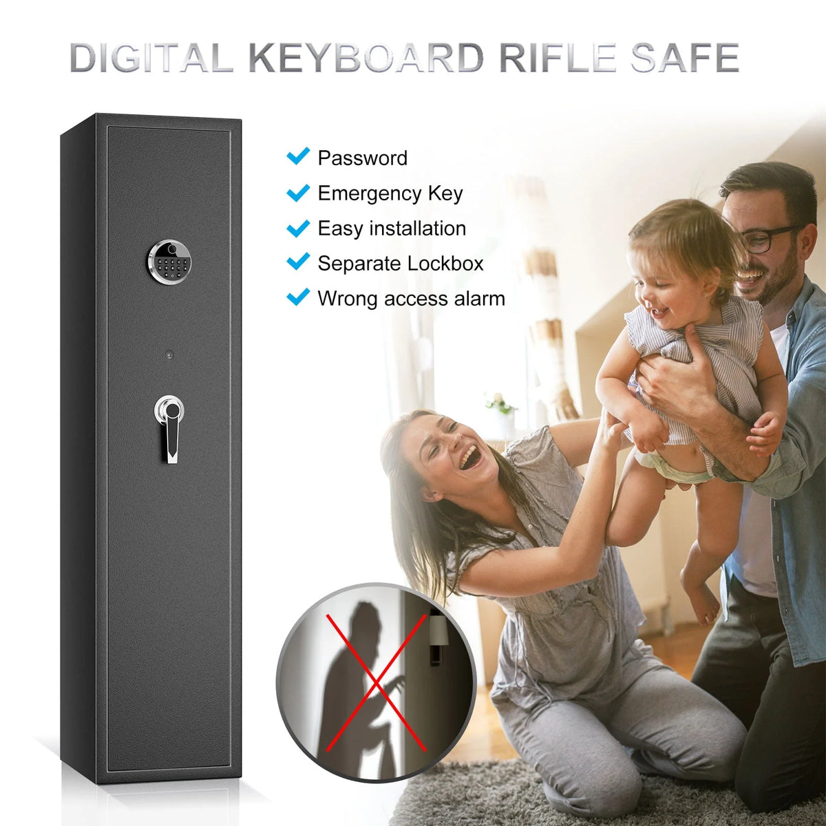 Large 5 Gun Rifle Safe T47962