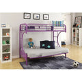 Twin Extra Large Queen Bunk Bed Black F6861