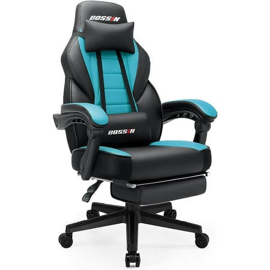 Gaming Chair with Footrest D365731