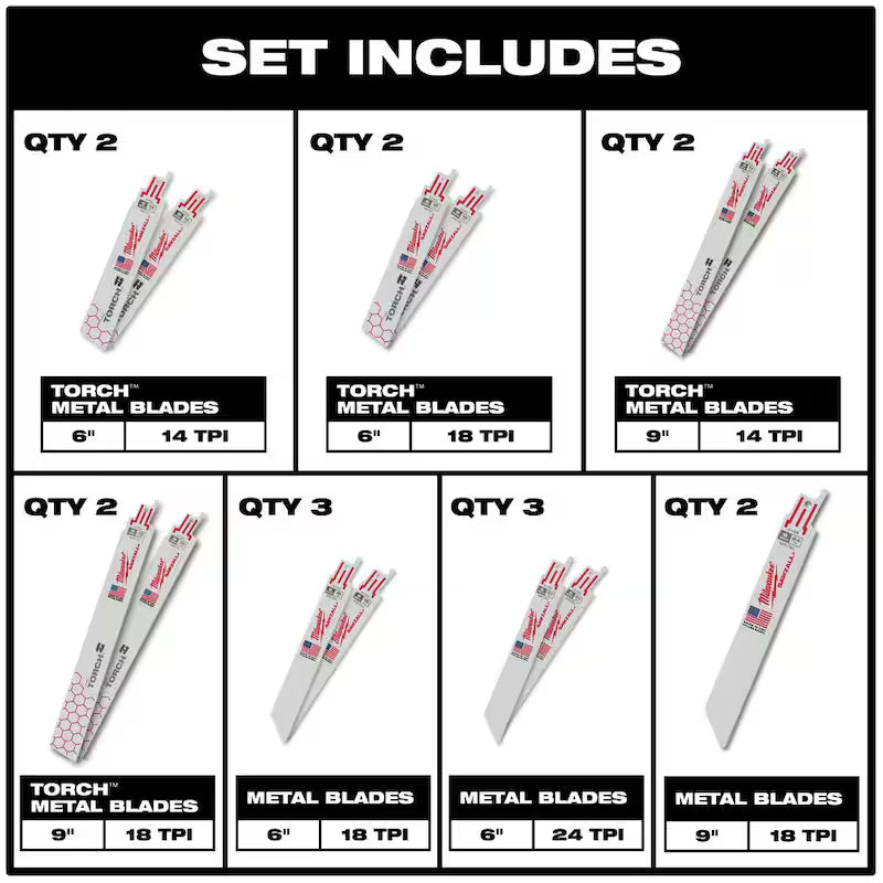 12V Lithium-Ion Brushless Cordless 26-Piece Wood/Metal Cutting Blade Set N24059