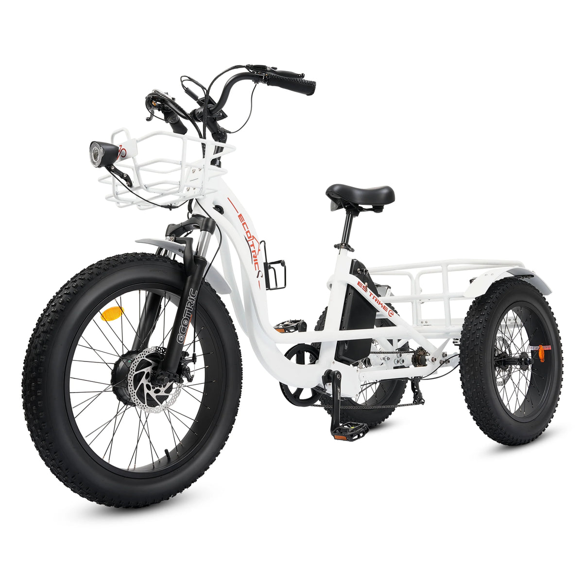 Electric Tricycle Fat Tire 750W 48V White K1578