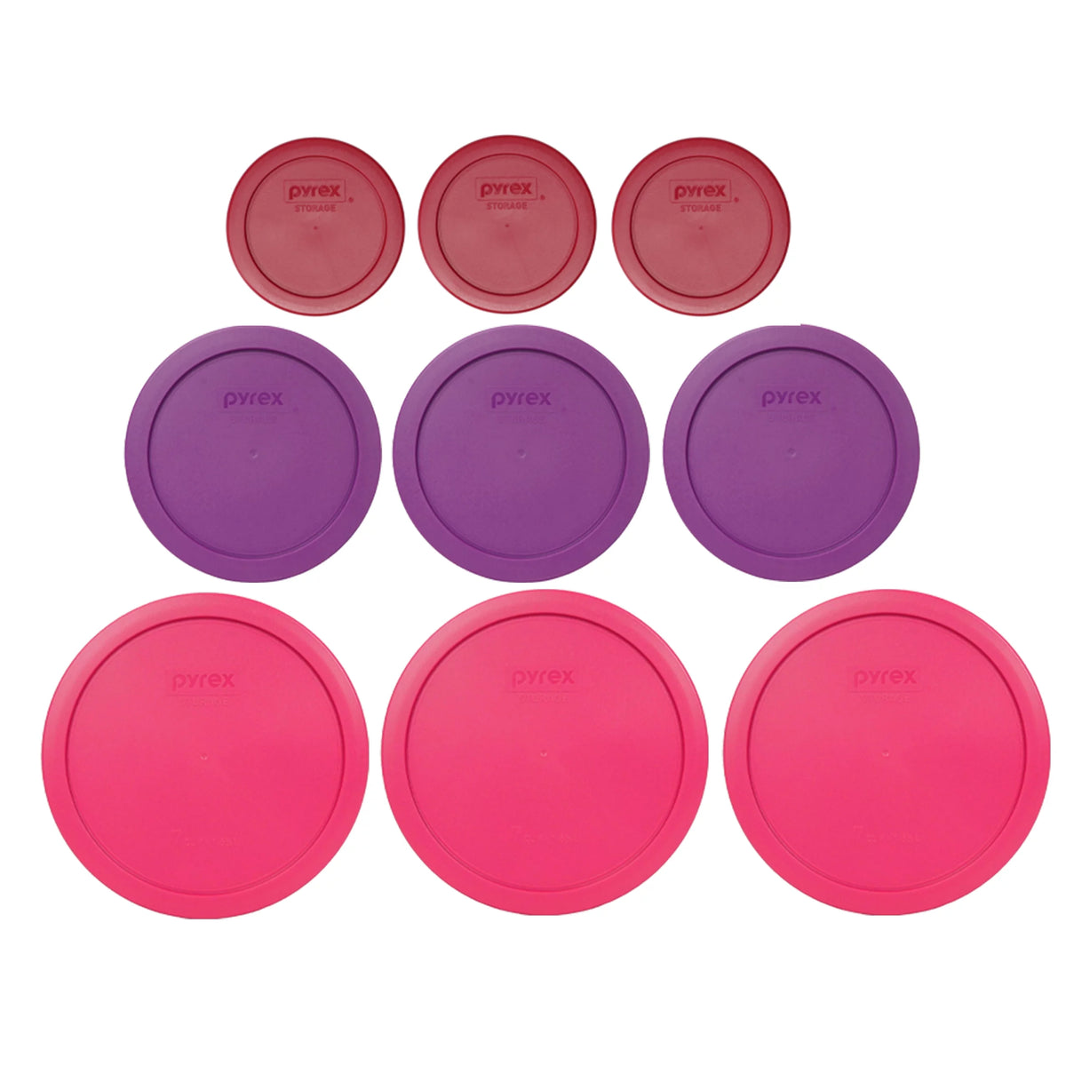 9 Lid Glass Bowls Z83068