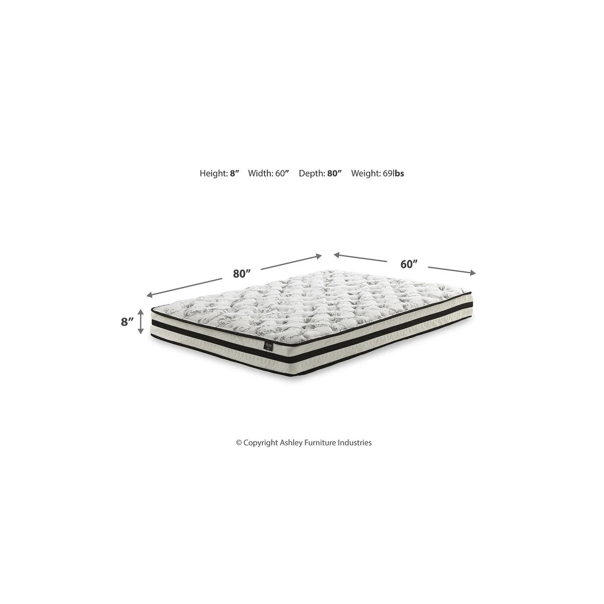 8 Inch Innerspring Queen Mattress F36630