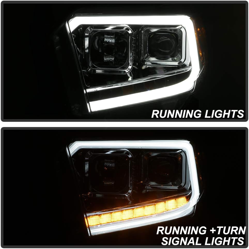 Chrome Projector Headlights Pair Driver & Passenger V51626