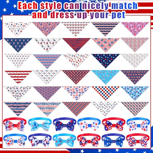Adjustable Plaid Striped Dog Bandanas T3241