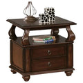 Walnut Poplar Basswood Veneer End Table R39265