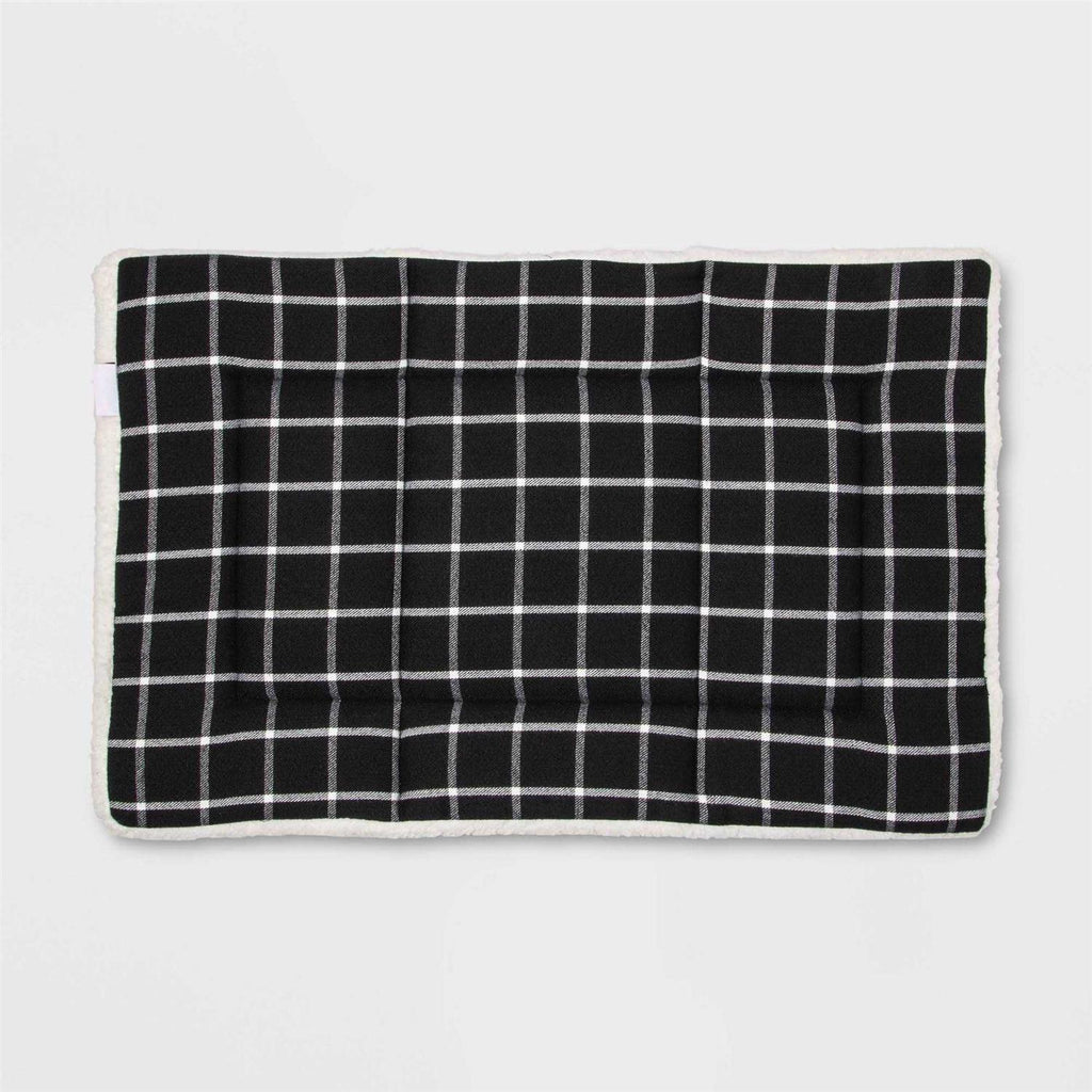 Yarn Dye Plaid Tri-fold Crate Dog Mat Q594