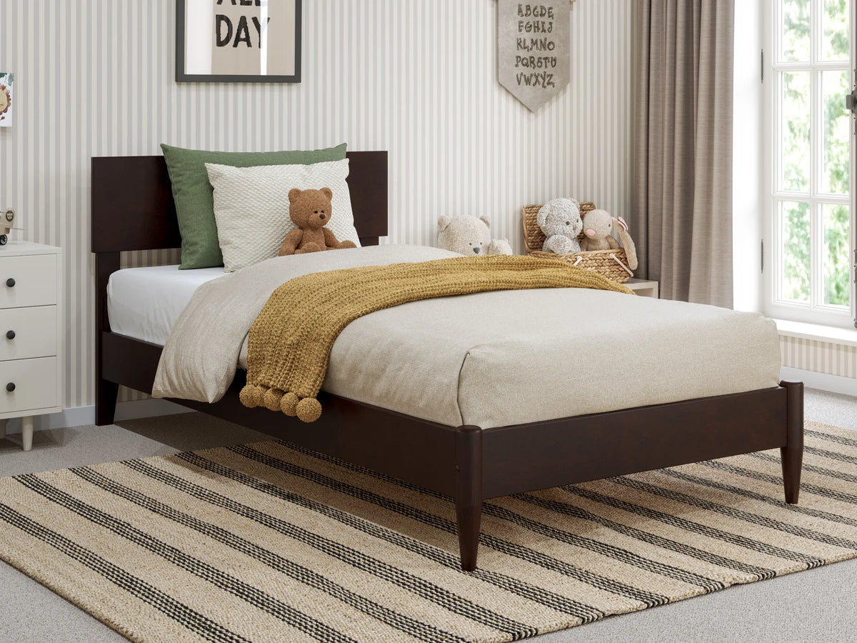 Twin Solid Wood Low Profile Platform Bed L1223