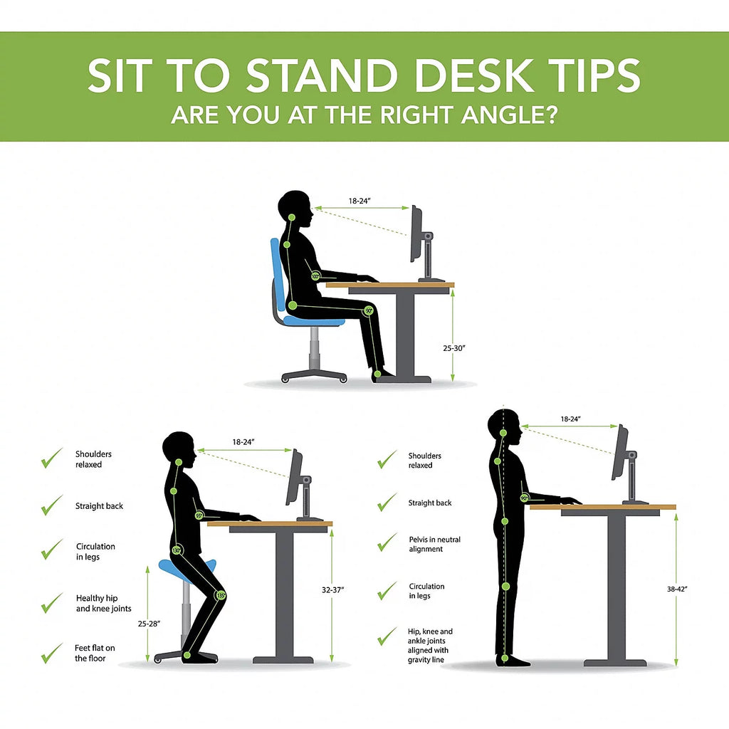 White Height Adjustable Desk C87831