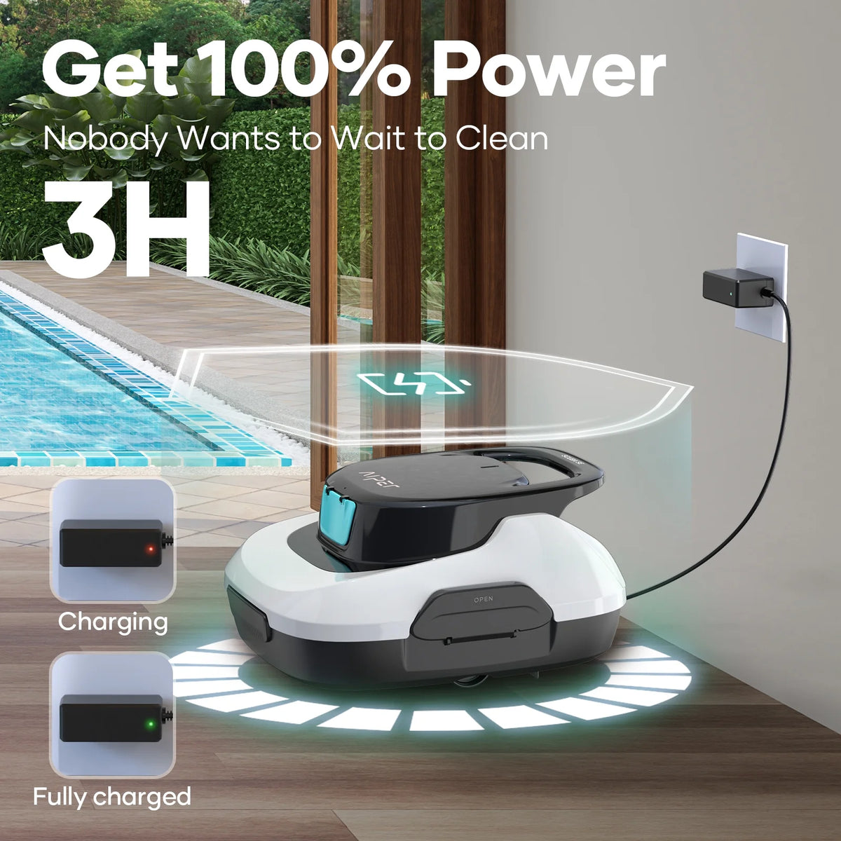 Cordless Automatic Pool Vacuum Cleaner E76152