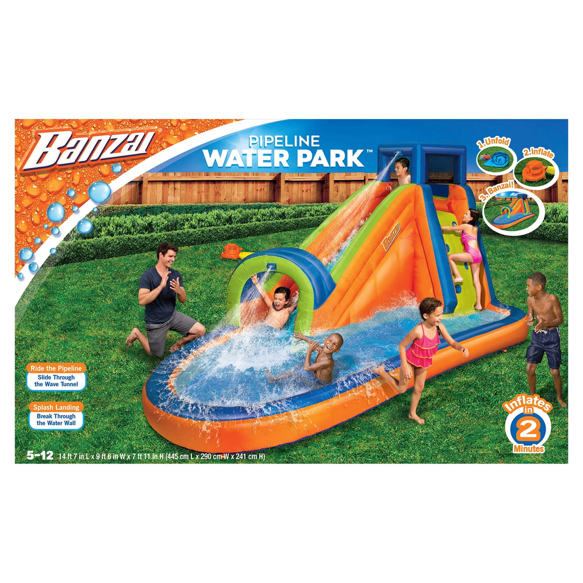 Inflatable Outdoor Water Slide Splash Toy Y174