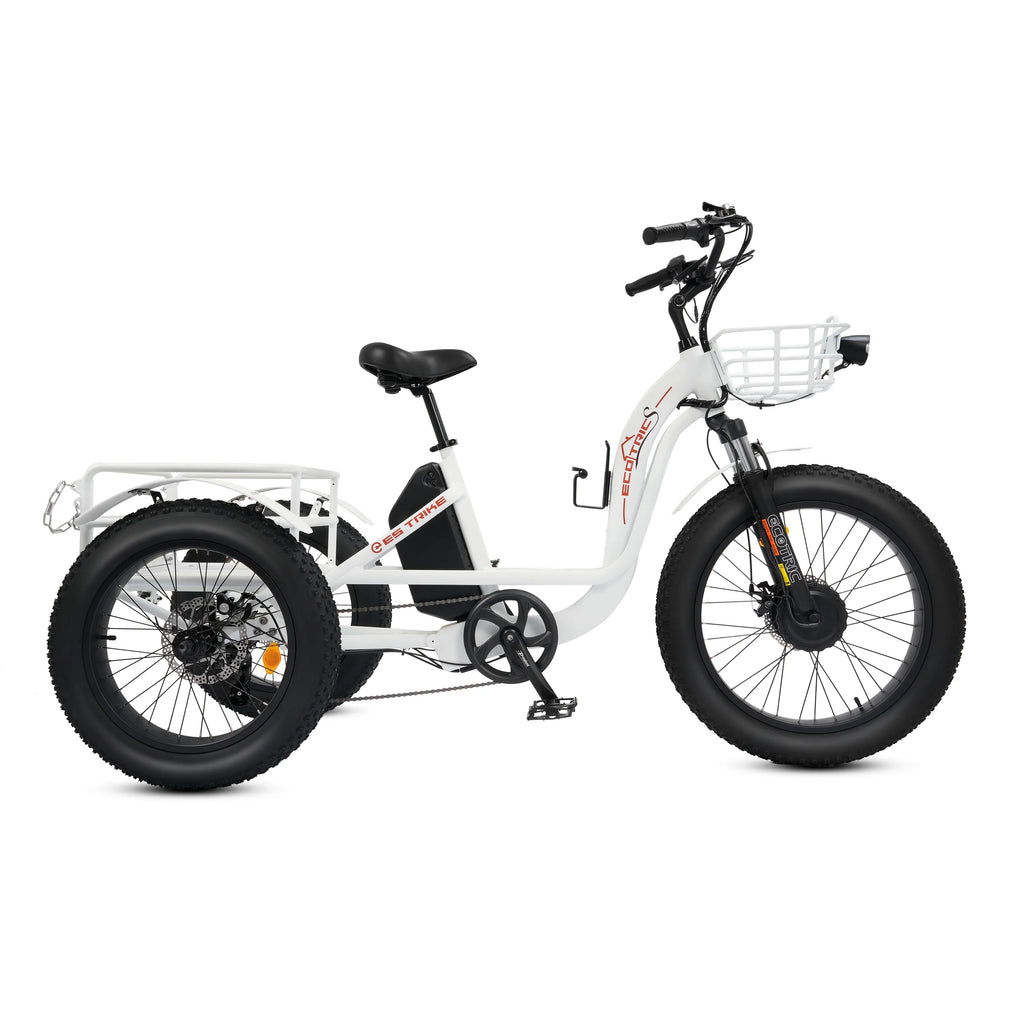 Electric Tricycle Fat Tire 750W 48V White K1578
