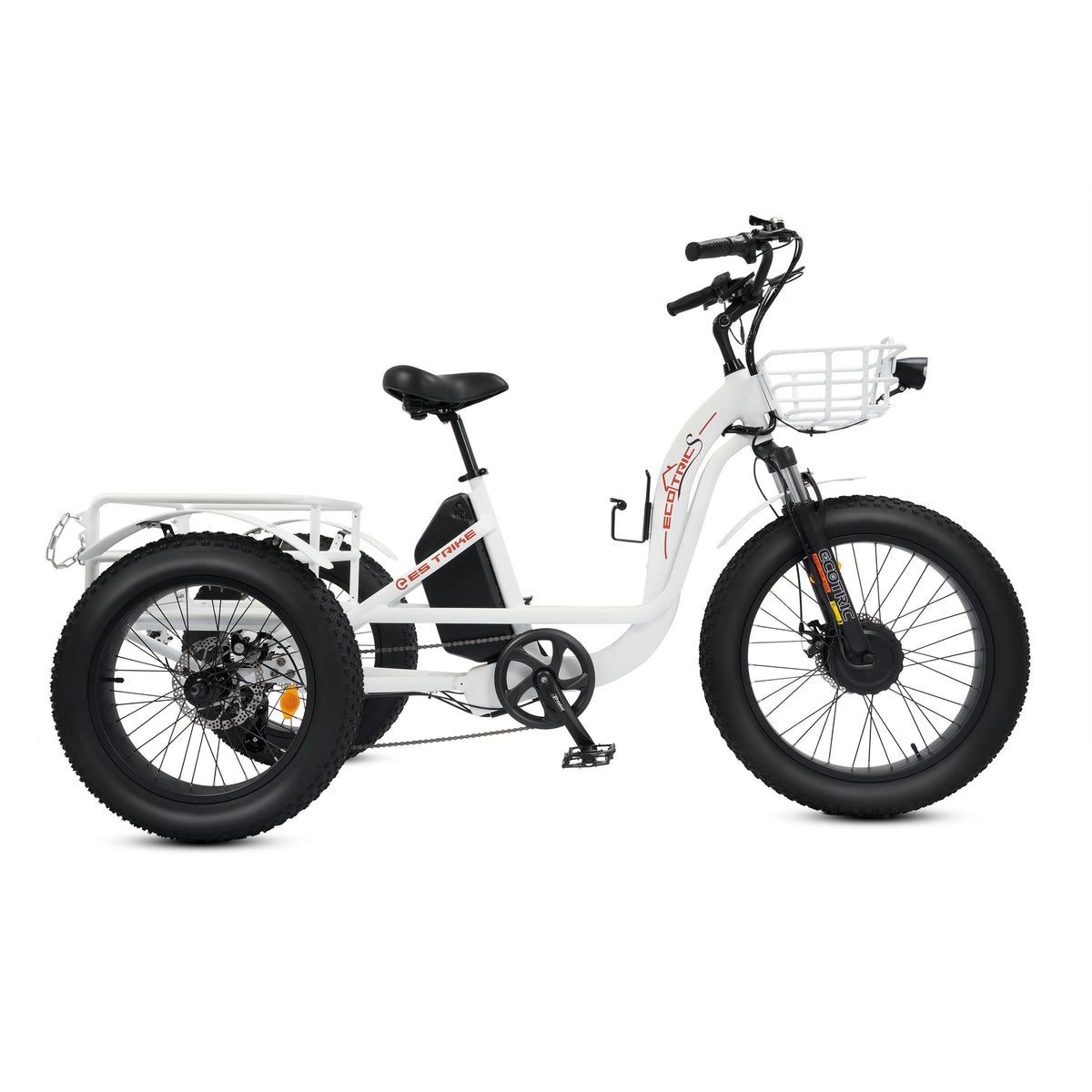 Electric Tricycle Fat Tire 750W 48V White K1578