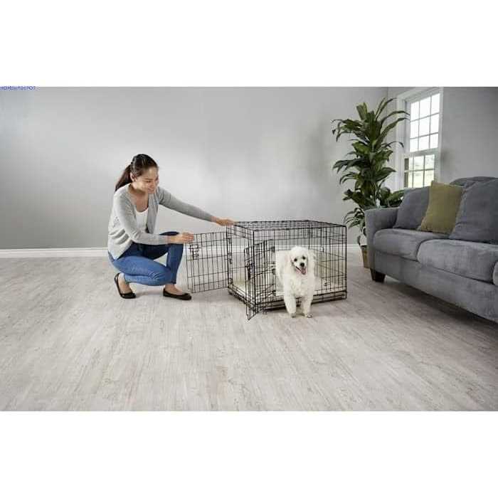 2-Door Folding Dog Crate E34878