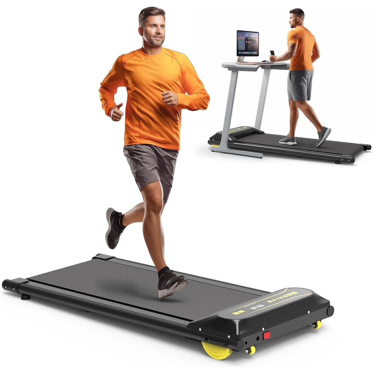 Portable Mini Treadmill Black X9962