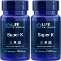 Vitamin K1 K2 MK-7 MK-4 Vitamin C 90 Softgels Pack of 2 W906
