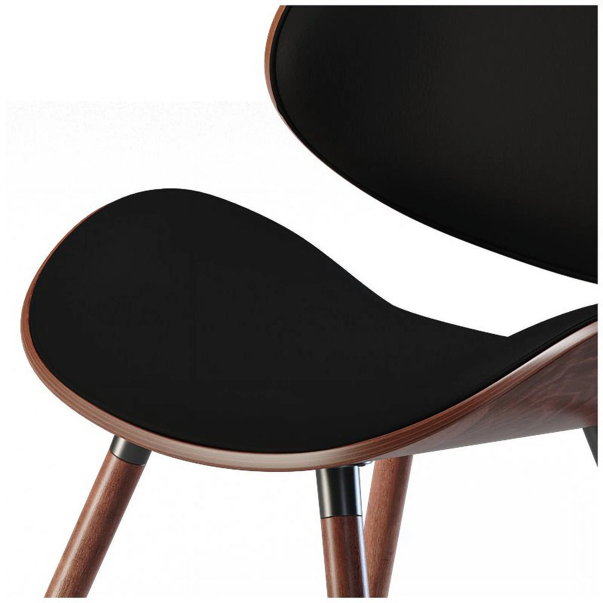 Black Faux Leather Dining Chair I9293