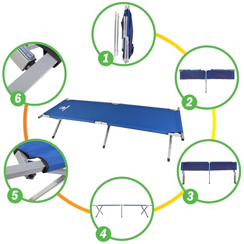 Portable Folding Camping Cot with Carry Bag W205850
