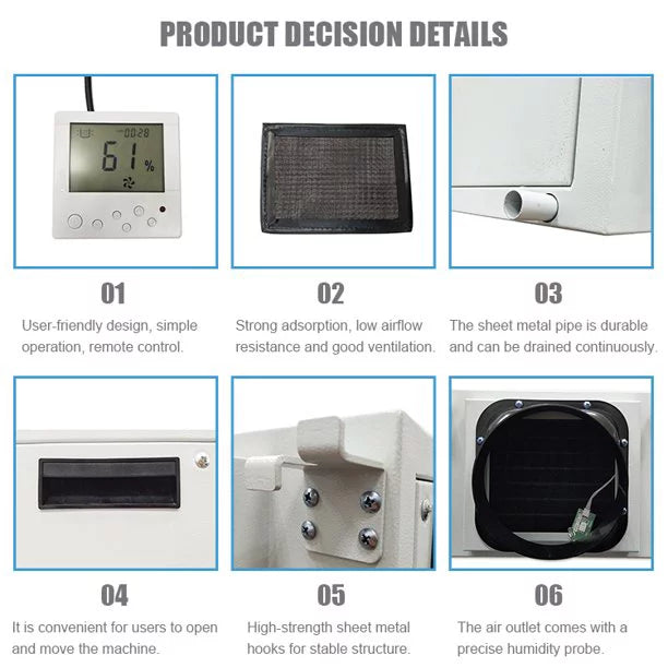 Ceiling Household Basement Dehumidifier 2200W M3904