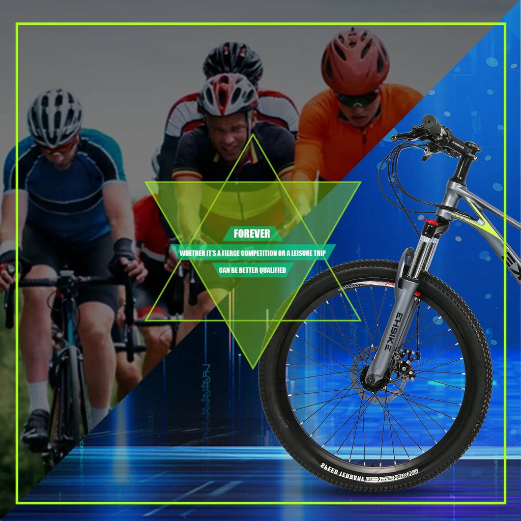 24 inch 21 Speed Black Mountain Bikes P8959