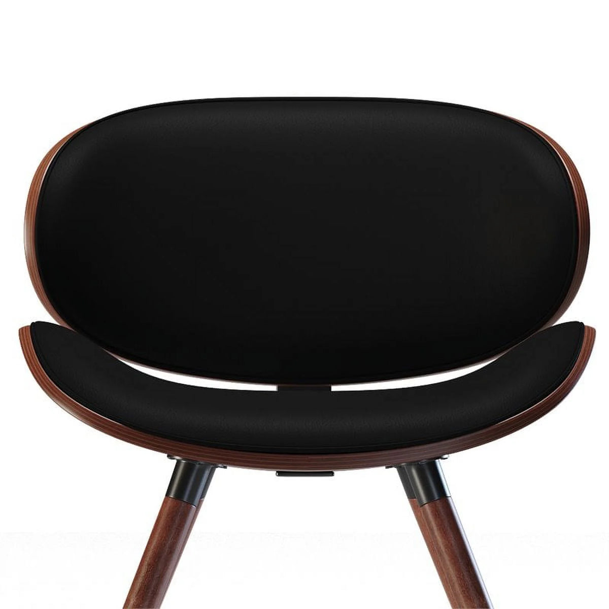 Black Faux Leather Dining Chair I9293
