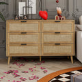 Modern Rattan 6 Drawer Dresser T28548