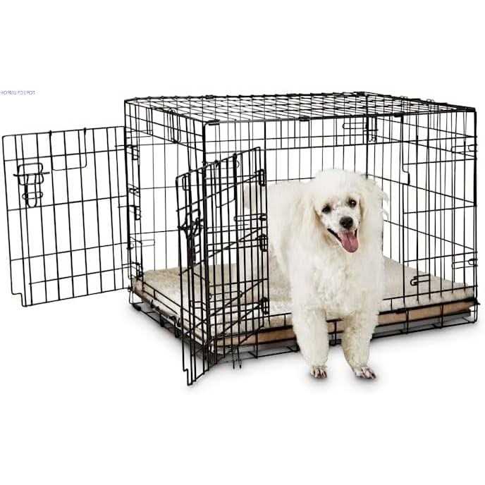 2-Door Folding Dog Crate E34878