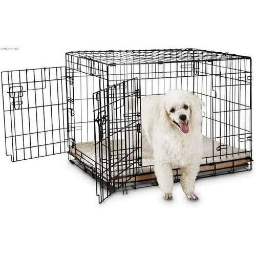 2-Door Folding Dog Crate E34878