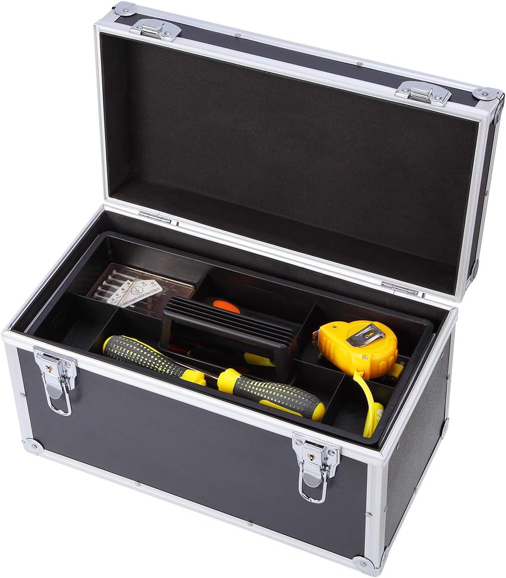 Lockable Portable Aluminum Tool Box Organizer Pack of 2 D543329