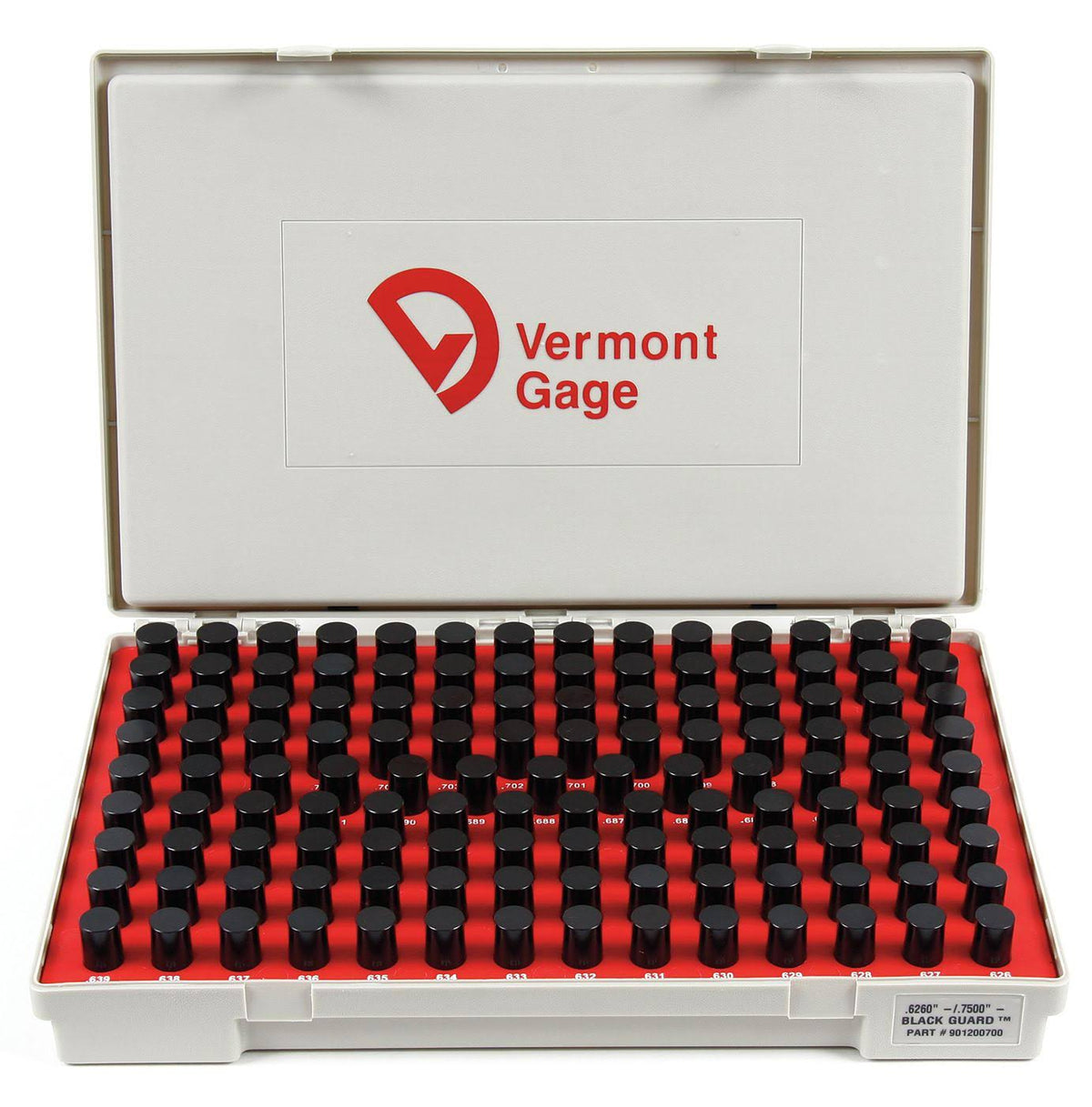 Pin Gage Set 0.626-0.750 in Black W612855