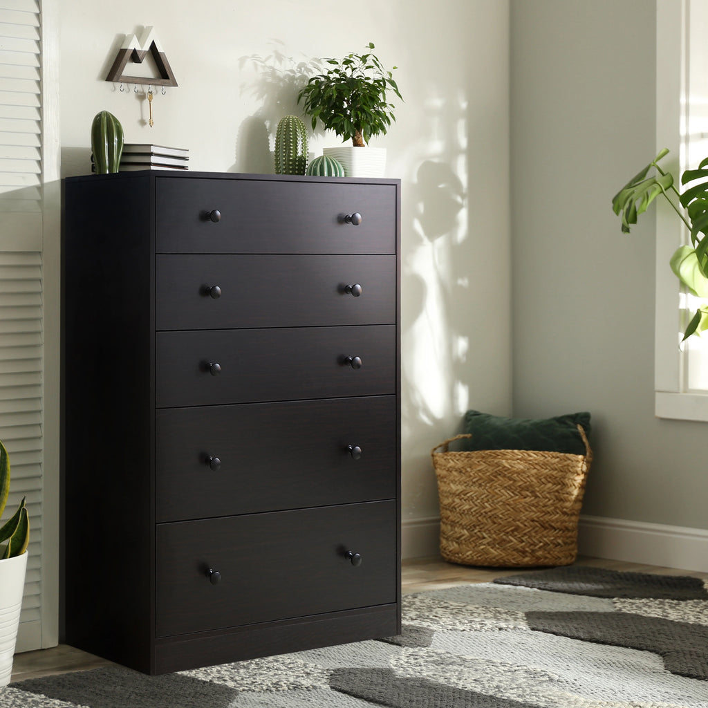 White 5 Drawer Dresser Z6864