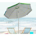 6.5 ft Sun Shade Patio Beach Umbrella with Carry Bag Green T873109
