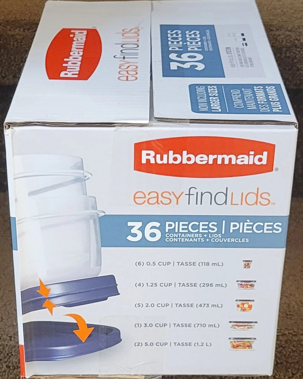 36-Piece Easy Find Lids Set E5131