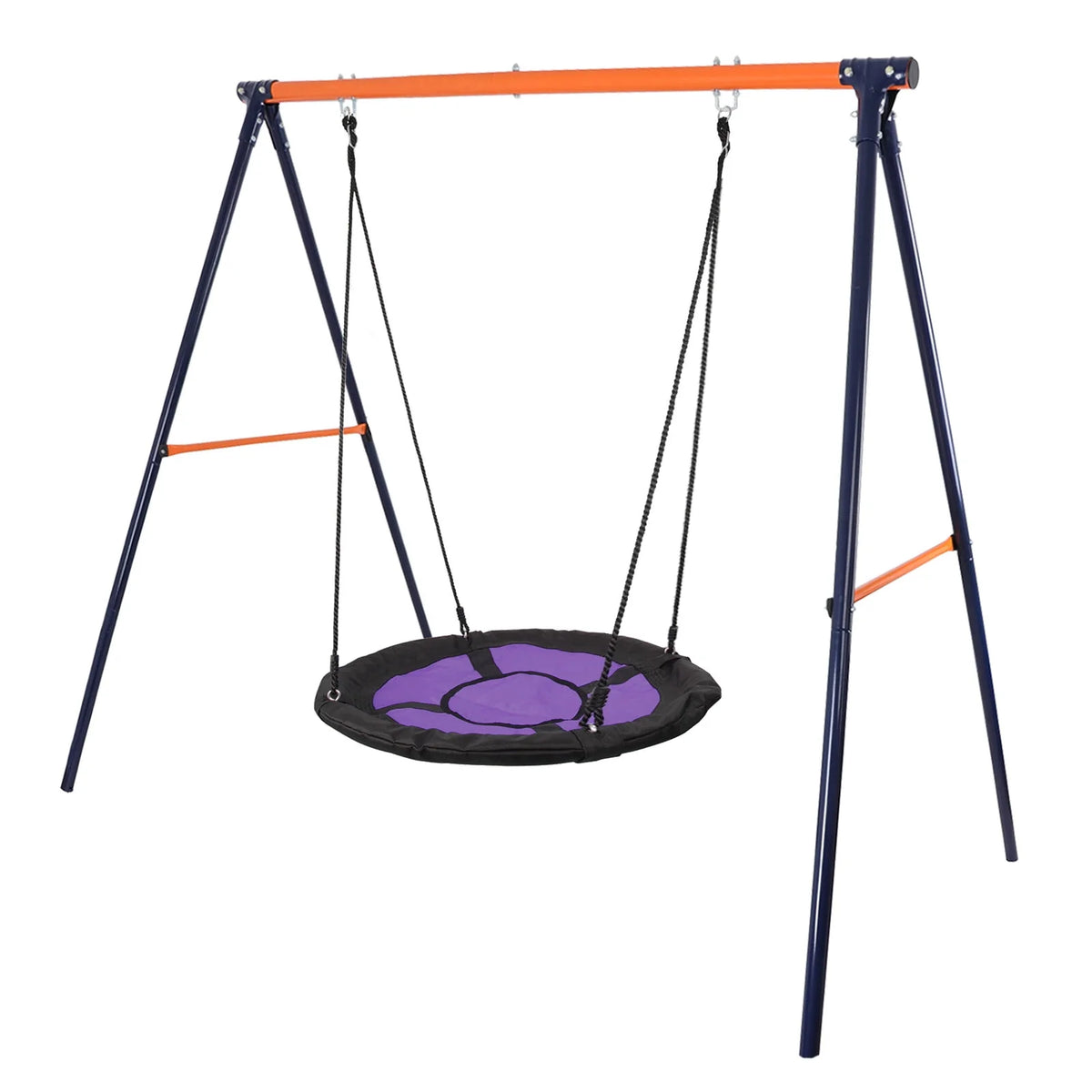 Kids 440lbs Swing Frame Stand Set with Saucer Swing A4850