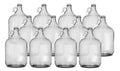One Gallon Glass Jug with White Metal Screw Cap, Set of 12 O463