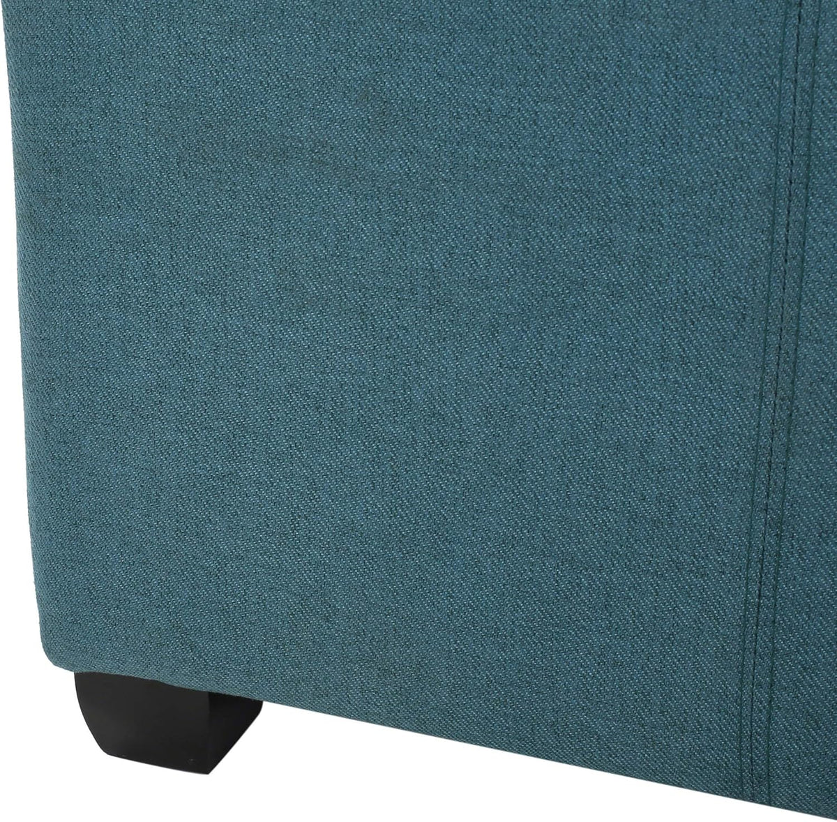 Dark Teal Fabric Storage Ottoman C982