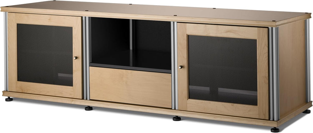 Walnut Black A/V Cabinet with Three Doors P411248