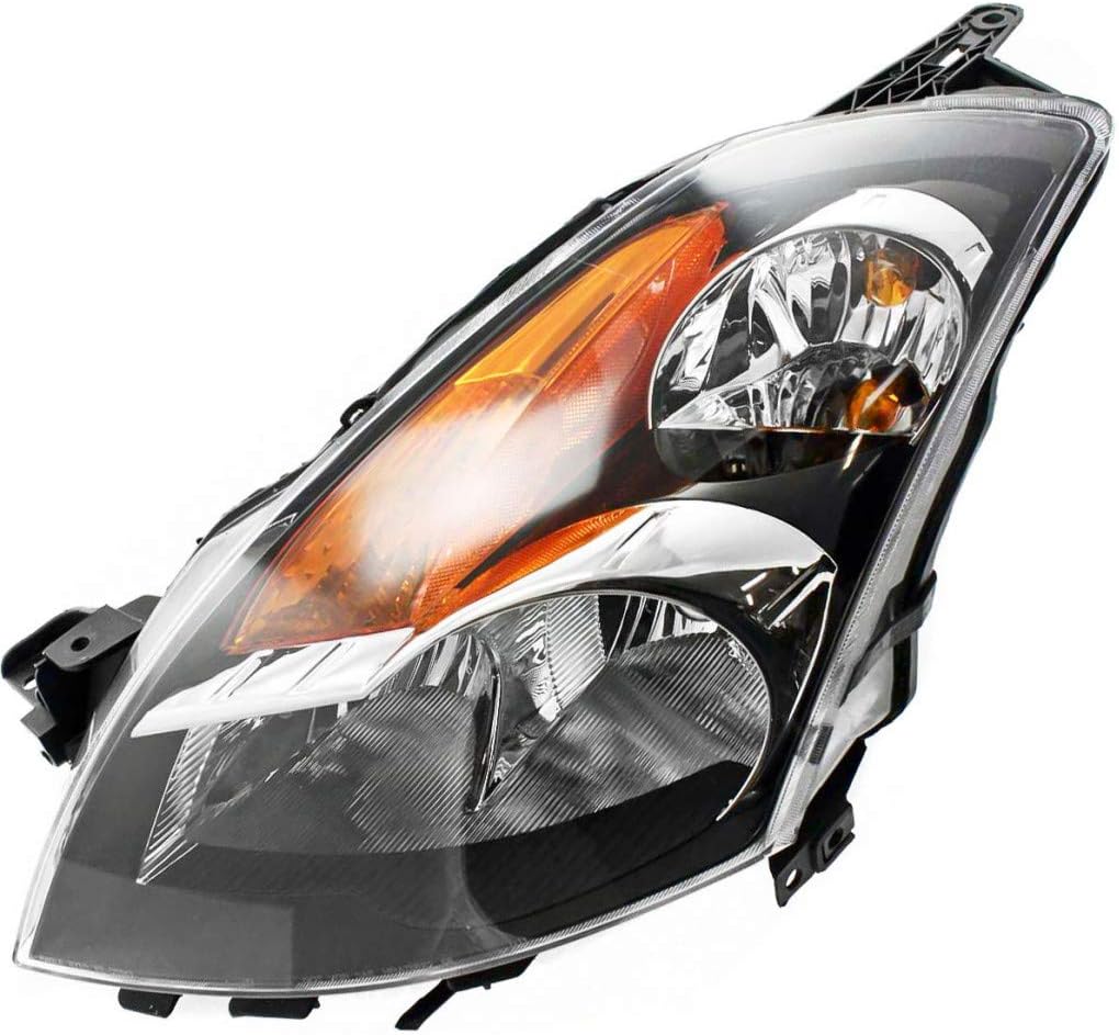 2008 2009 Nissan Altima Headlight Assembly Pair Black H333837