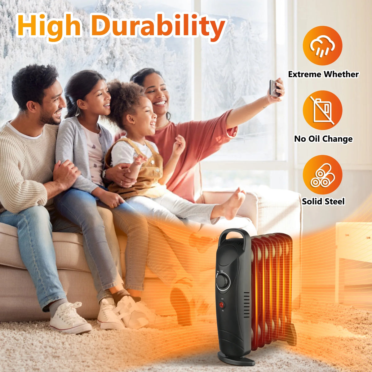 700Watt Oil Filled Electric Space Heater M942