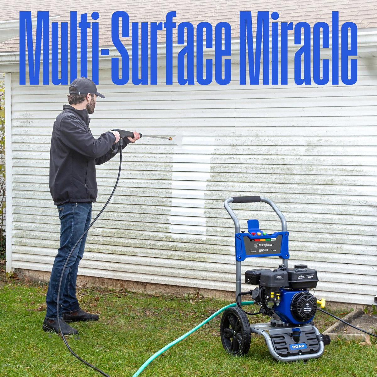 2700-PSI 2.3-GPM Gas Pressure Washer with 4 Nozzles A59739