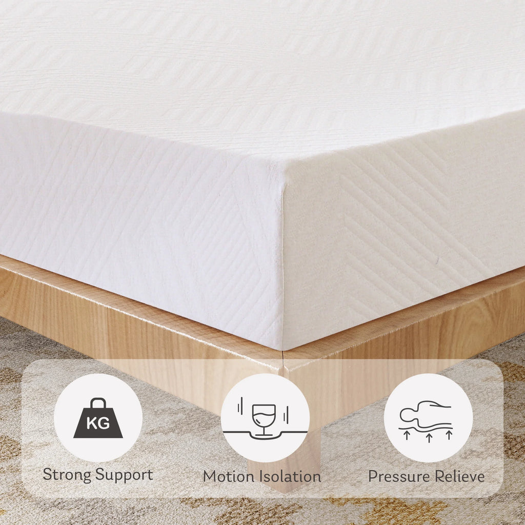 White Twin 6 inch Memory Foam Mattress A4242