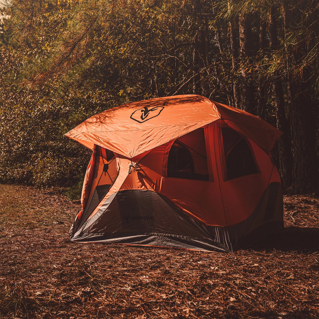 Portable Hub Tent, 4-Person, Sunset Orange X970372