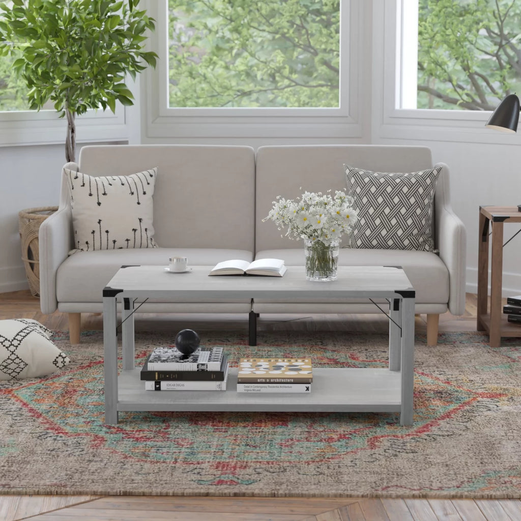 Gray 2 Tier Coffee Table A15695