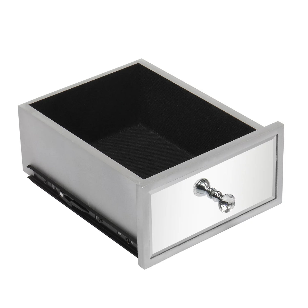 Mirrored Finish Glass TV Stand with 3 Drawers K746