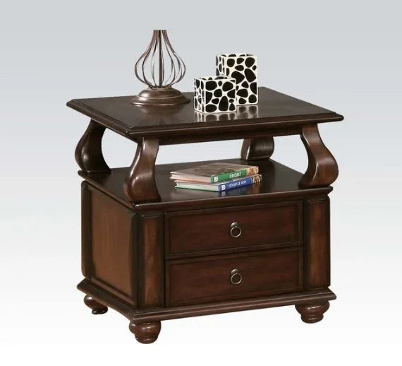 Walnut Poplar Basswood Veneer End Table R39265