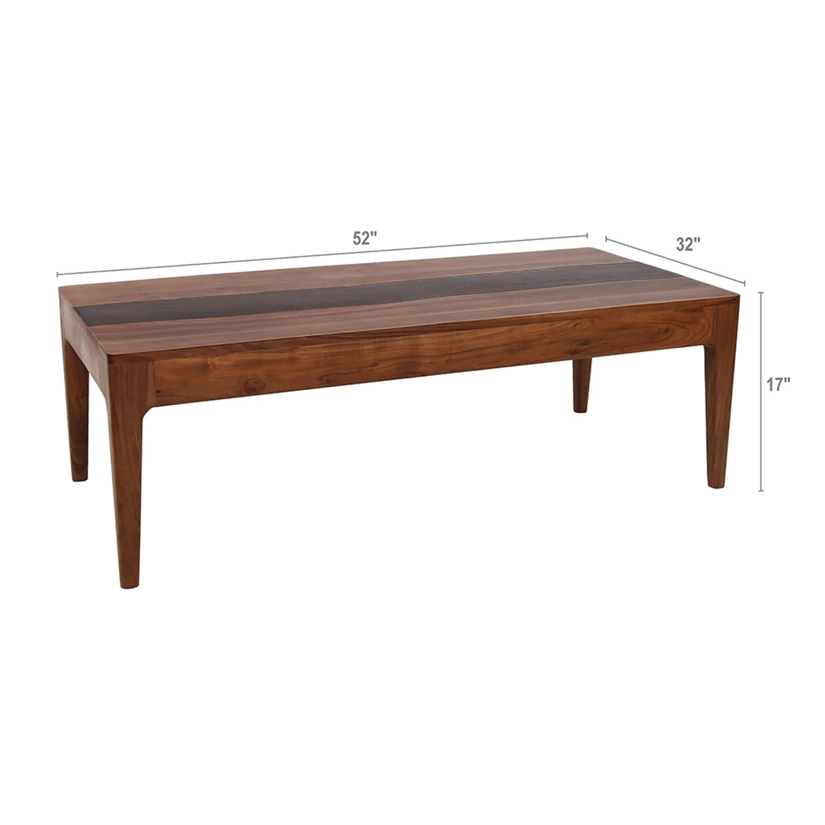 Wooden Rectangular Coffee Table Y528331