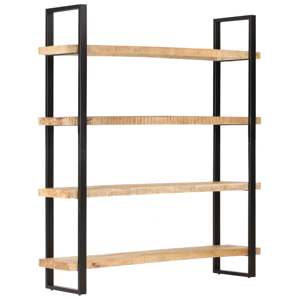 4-Tier Rough Mango Wood Bookcase U4798