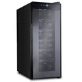 12 Bottle Thermoelectric Freestanding Wine Cooler Black P55241