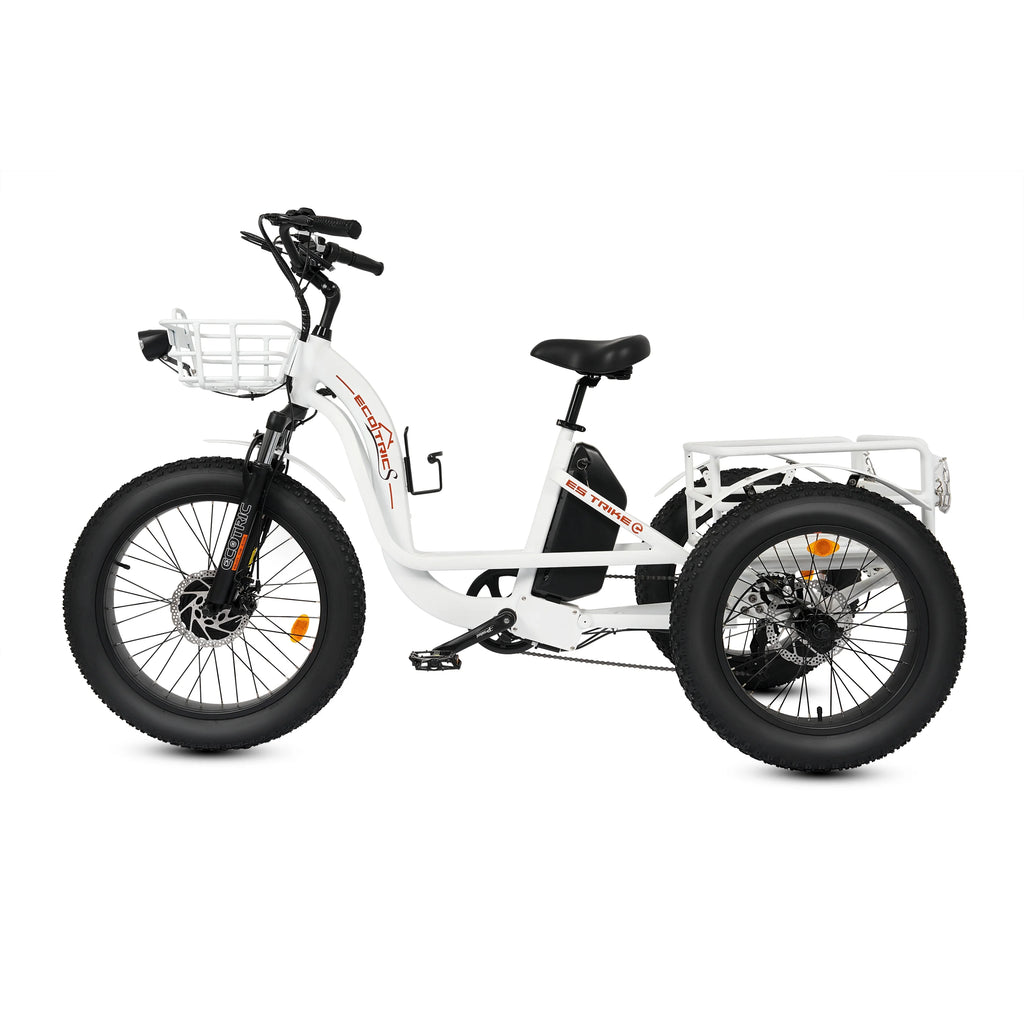 Electric Tricycle Fat Tire 750W 48V White K1578