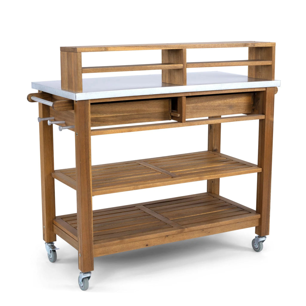 Brown Wood Potting Bench T273